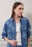 Camicia chambray over fantasia