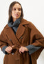 Cappotto mantella con frange