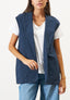 Gilet over in gabardina