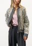 Giubbino bomber con paillettes