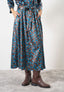 Abstract Print Midi Skirt