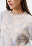 Maglia jacquard floreale