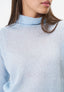 Maglia leggera in mohair collo alto