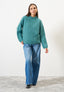 Maglione mohair coste ampia