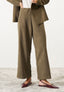 Palazzo trousers with elastic waist