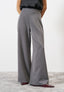 Palazzo trousers with side zip