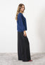 Palazzo trousers with side zip