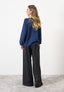 Palazzo trousers with side zip