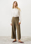 Palazzo trousers with elastic waist