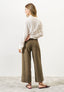 Palazzo trousers with elastic waist