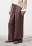 Laminated palazzo trousers