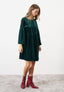 Short velvet dress with lurex